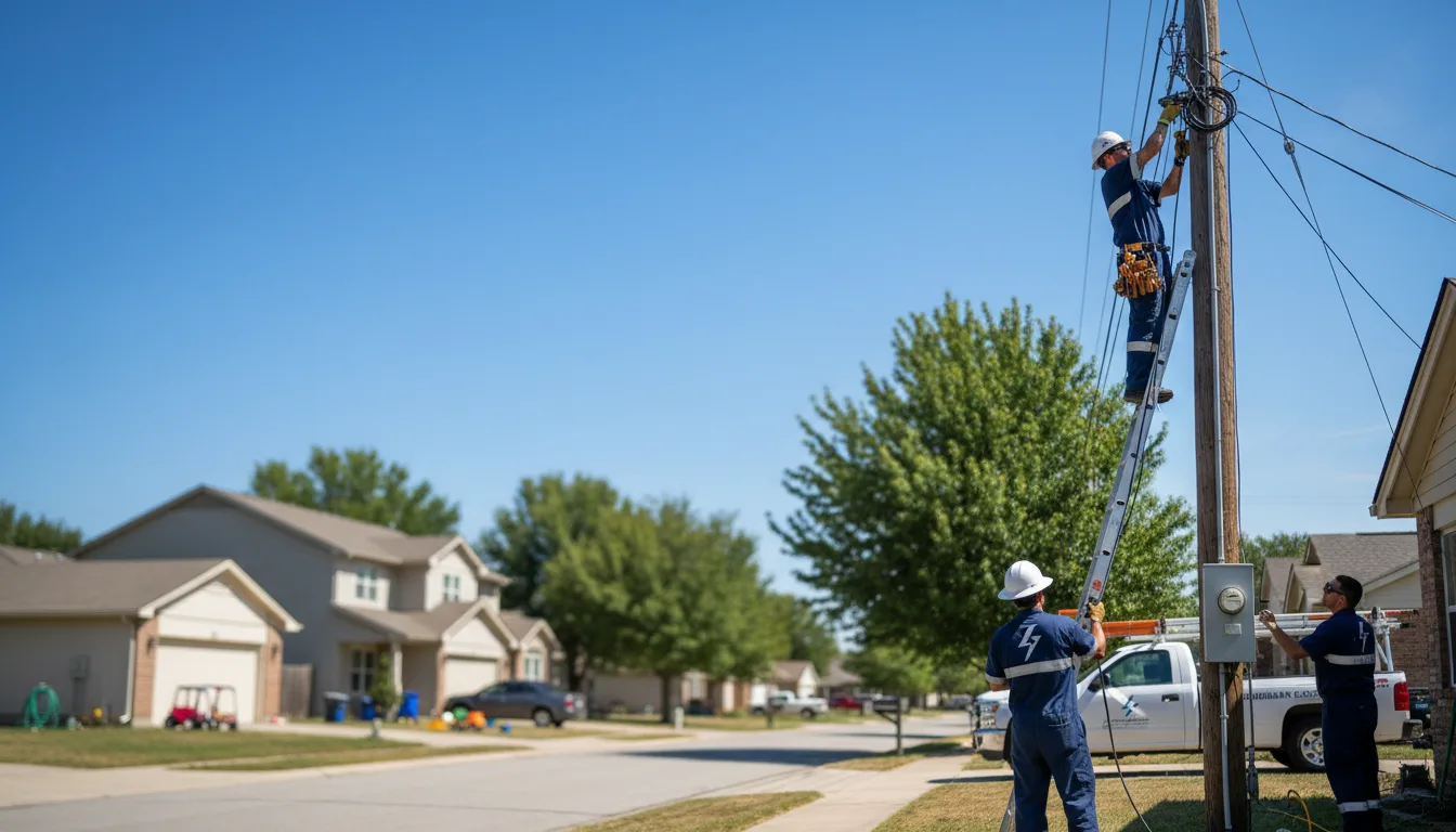 Residential electrician providing installation services in Packwood, IA